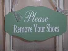 Load image into Gallery viewer, Entry Door Plaque Please Remove Shoes Wooden Sign - Heartfelt Giver