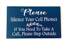 Load image into Gallery viewer, cell phone silence please office waiting area signage