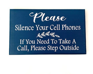 cell phone silence please office waiting area signage