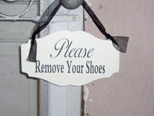 Load image into Gallery viewer, Please Remove Your Shoes Door Decor Signs - Heartfelt Giver
