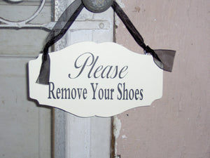 Please Remove Your Shoes Door Decor Signs - Heartfelt Giver
