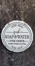 Load image into Gallery viewer, Wall hanging for bathroom Fresh Soap and Water 