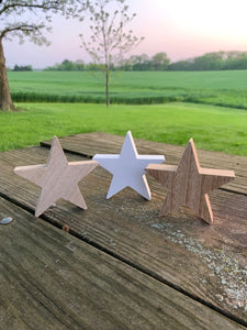 Stars Wooden Decorative Table or Tier Tray Accents for Home or Business - Heartfelt Giver