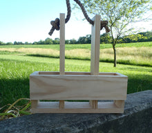 Load image into Gallery viewer, Wine Caddy Carrier Unpainted Unfinished Select Pine Board - Heartfelt Giver